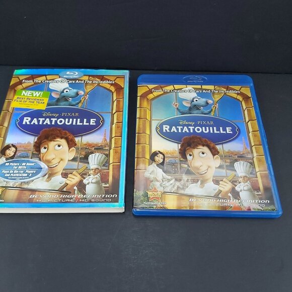 Ratatouille Disney Pixar Blu Ray DVD Case in Good Condition w/ Cardboard Sleeve - Picture 3 of 6
